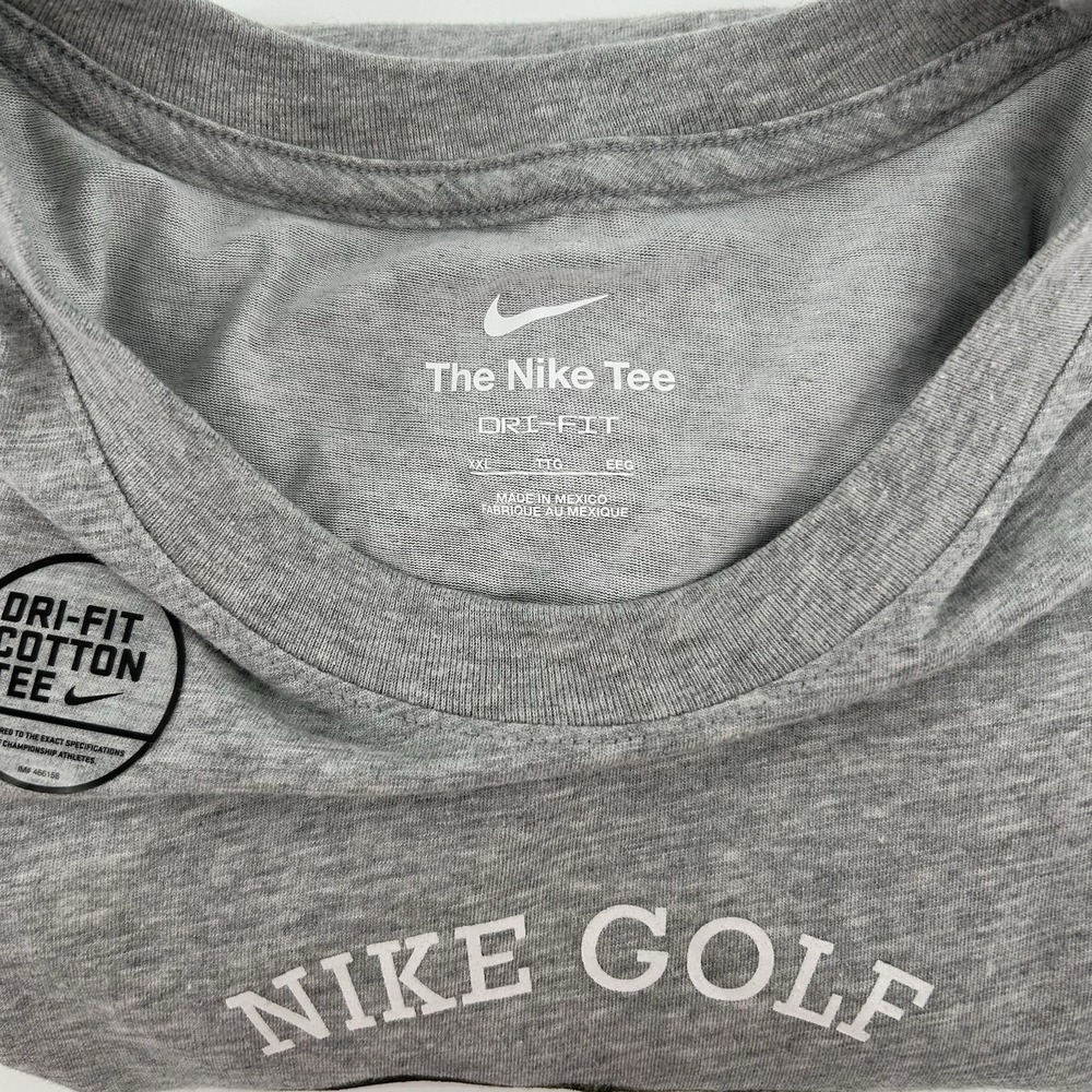Nike Golf Tee  T Shirt Mens 2XL Gray Graphic "‎ Blowin A Hoolie" Dri-Fit NWOT - Picture 6 of 10